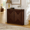 Twin Size Wood Platform Bed with Headboard, Solid Wood Mattress Foundation in Espresso