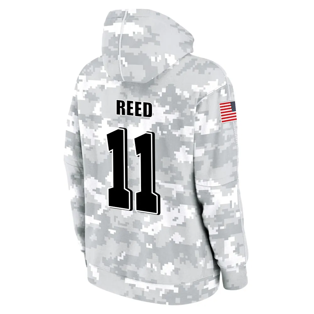 #11 Reed Salute to Players Hoodie Green Bay Packers Fashion Fan Hoodies Fall Fleece Tops American Football Fan Gifts