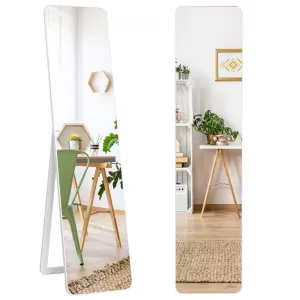 160 x 37 cm Free-standing Full Length Mirror-White