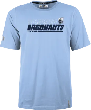 2024 Toronto Argonauts CFL Football New Era Reign Logo Sideline T Shirt  - Powder Blue