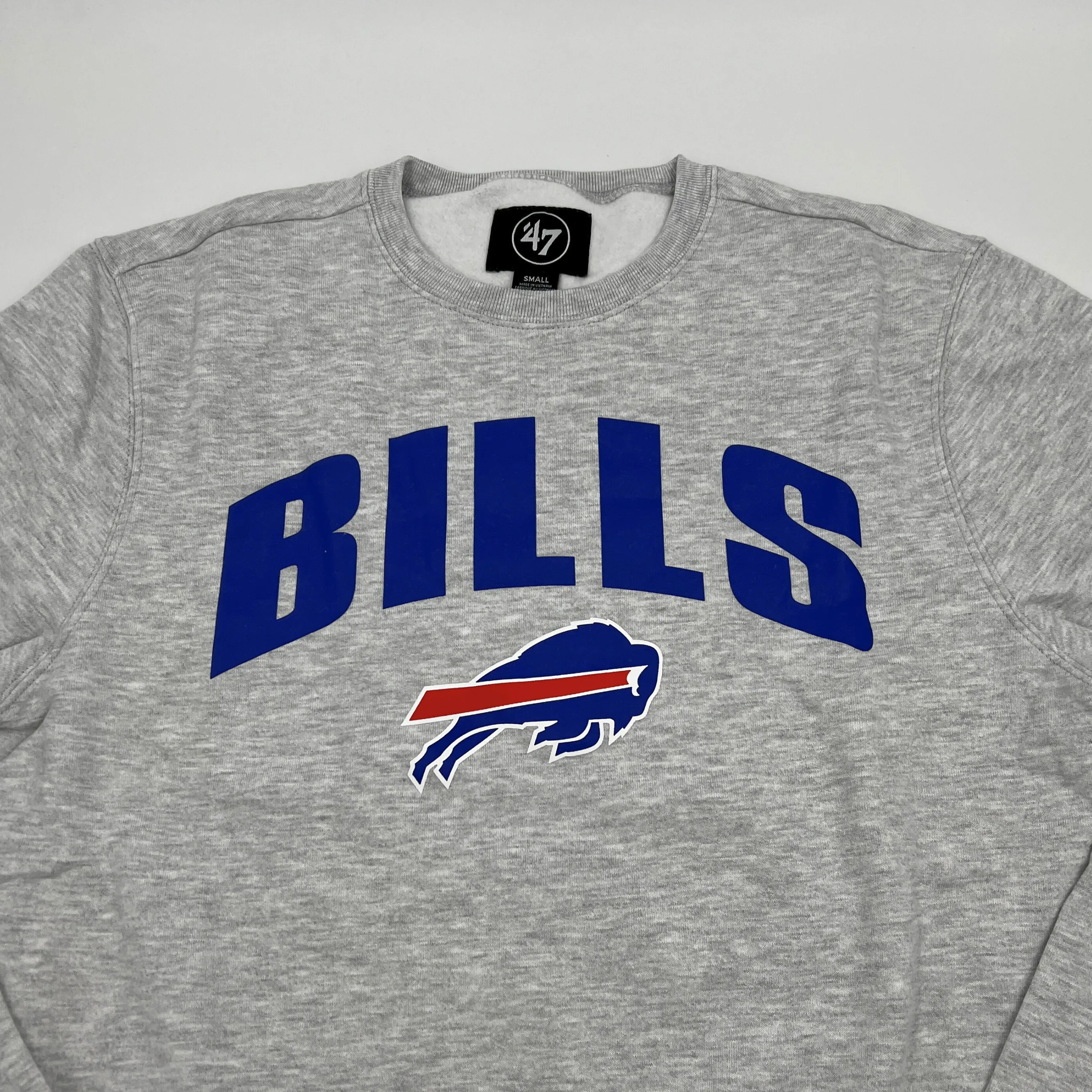 '47 Brand Buffalo Bills Relay Gray Headline Crewneck