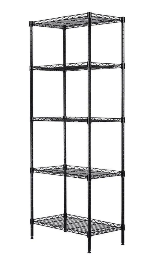 5 Layers Wire Shelves Unit Adjustable Metal Shelf Rack Kitchen Storage Organizer