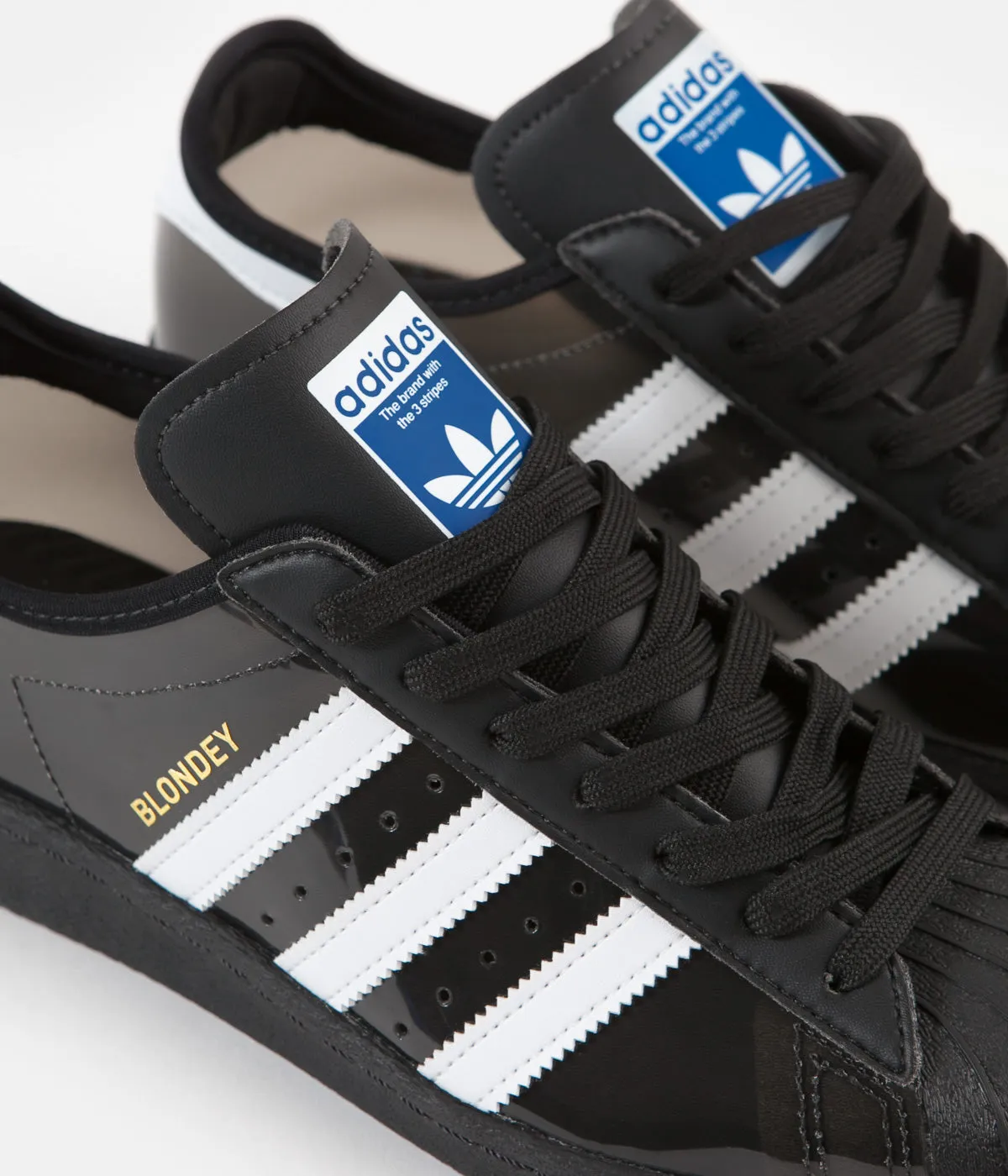 Adidas Blondey Superstar Shoes - Core Black / FTW White / Core Black