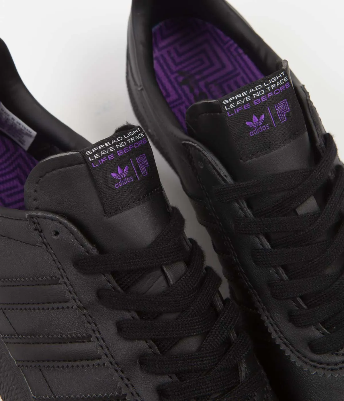 Adidas x Paradigm Gazelle Adv Shoes - Core Black / Core Black / Active Purple