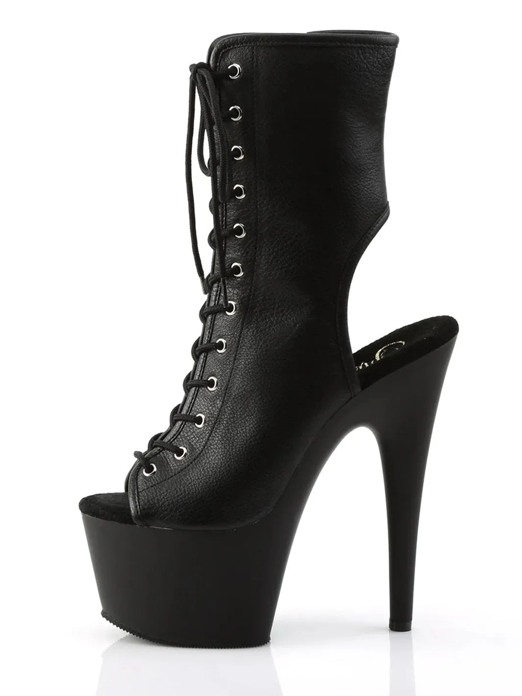 ADORE-1016 - BLACK VEGAN LEATHER ✰ PRE ORDER ✰