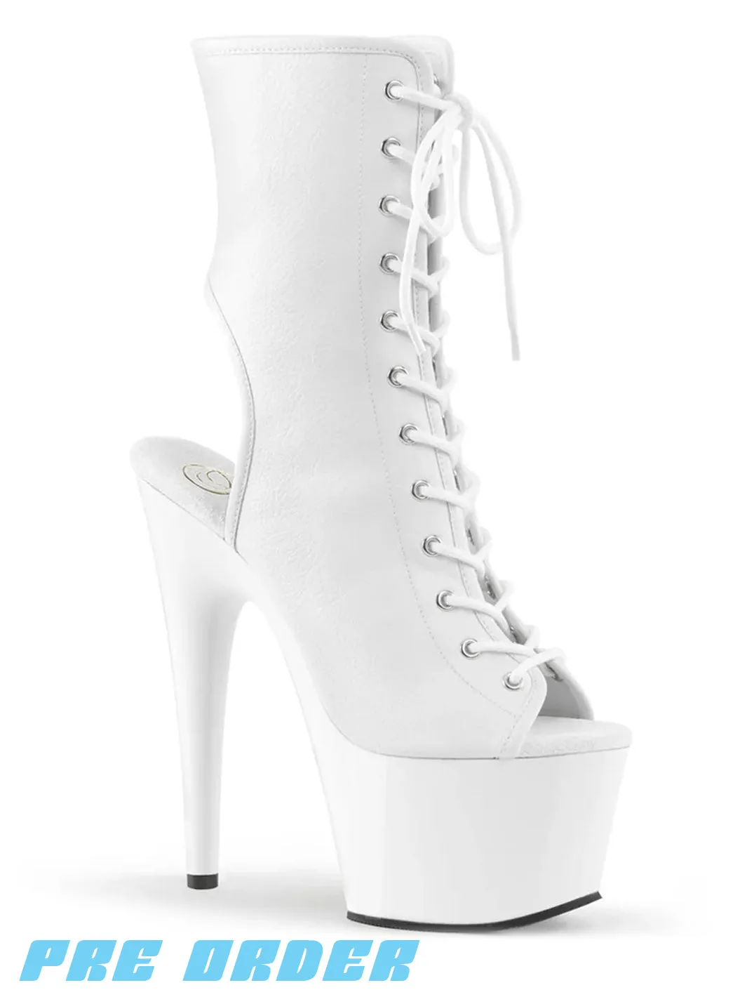 ADORE-1016 - WHITE VEGAN LEATHER ✰ PRE ORDER ✰