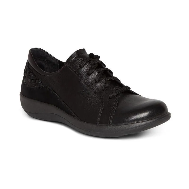 Aetrex Dana Lace Up Oxford Black