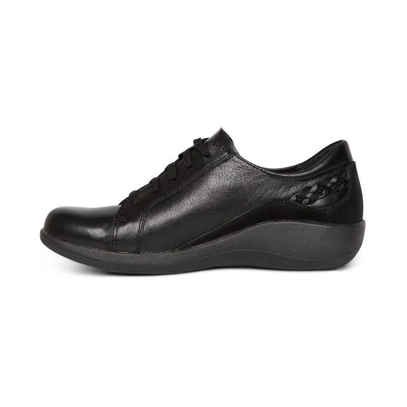 Aetrex Dana Lace Up Oxford Black