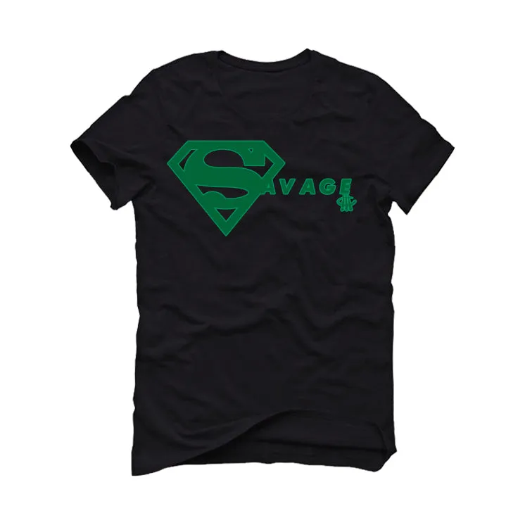 Air Jordan 1 High OG “Lucky Green” | illcurrency Black T-Shirt (SUPER SAVAGE)