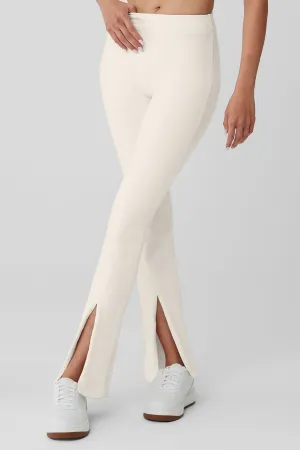 Airbrush High-Waist Flutter Legging - Ivory