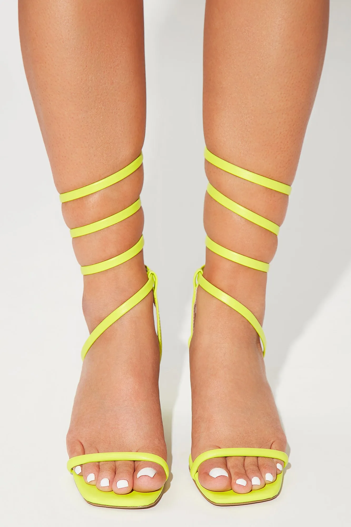 All Time Fav Wrap Up Heels - Lime