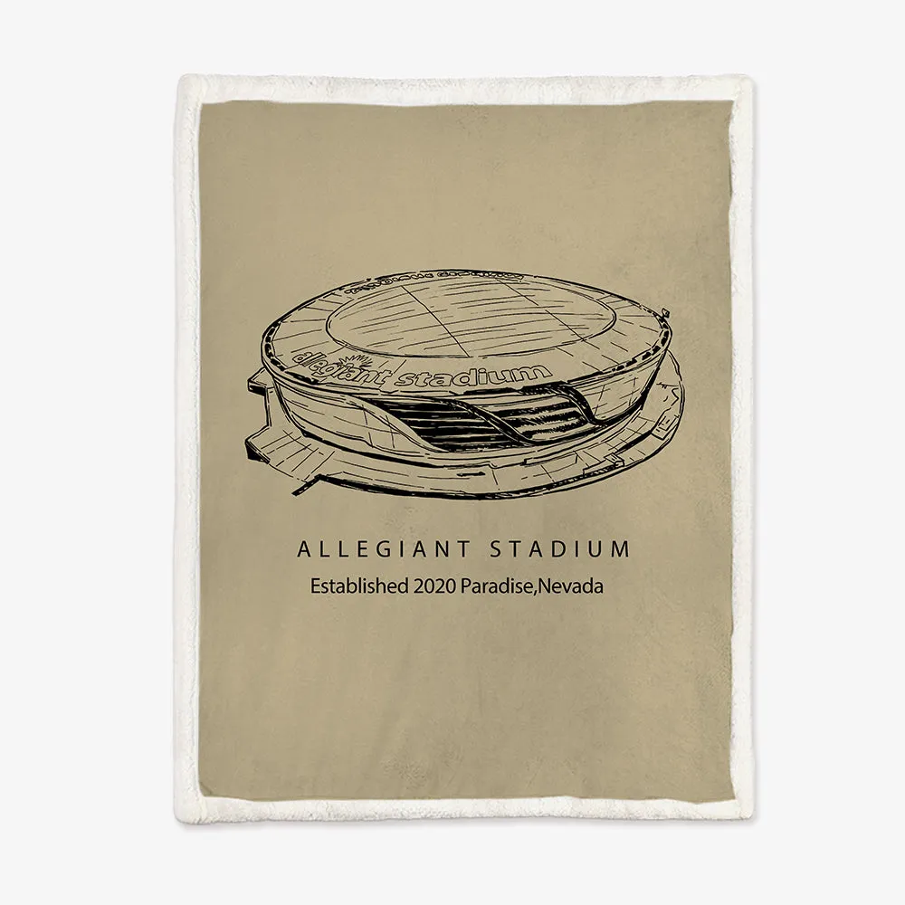 Allegiant Stadium - UNLV Rebels football, Football Blanket for Fans Gift