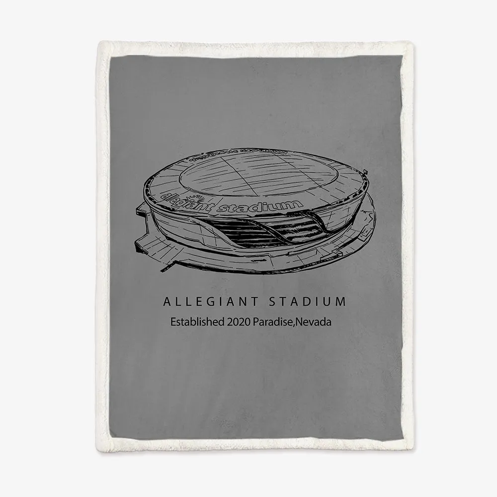 Allegiant Stadium - UNLV Rebels football, Football Blanket for Fans Gift