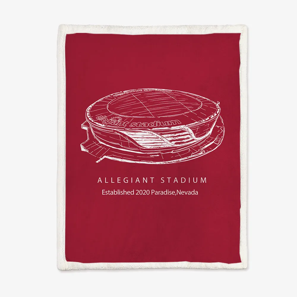 Allegiant Stadium - UNLV Rebels football, Football Blanket for Fans Gift