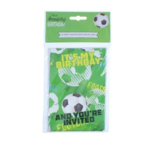 Amazing Birthday Party Invites Football 16 Pk