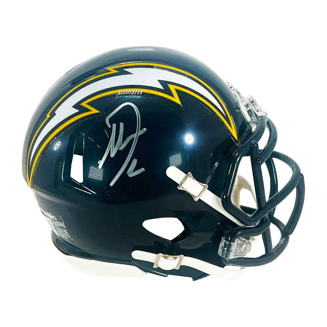 Antonio Gates Signed Los Angeles Chargers Speed Mini Football Helmet (Beckett)