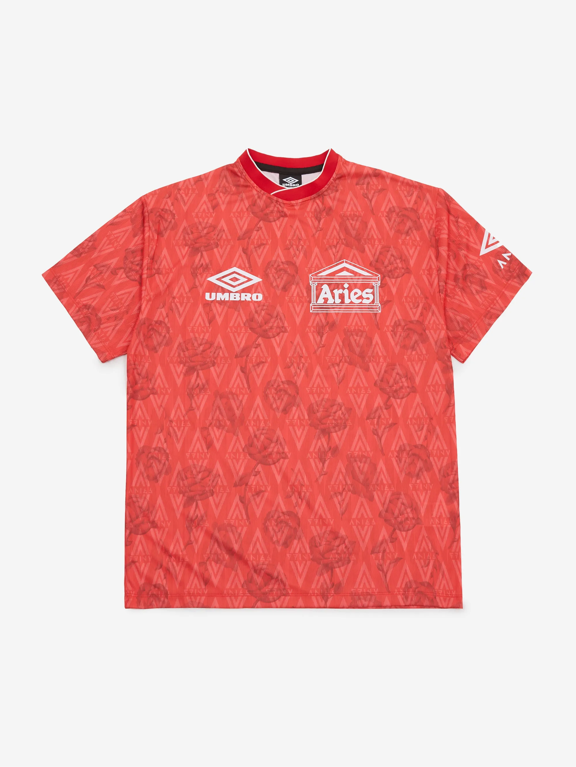 Aries x Umbro Red Roses SS Football Jersey W - Red