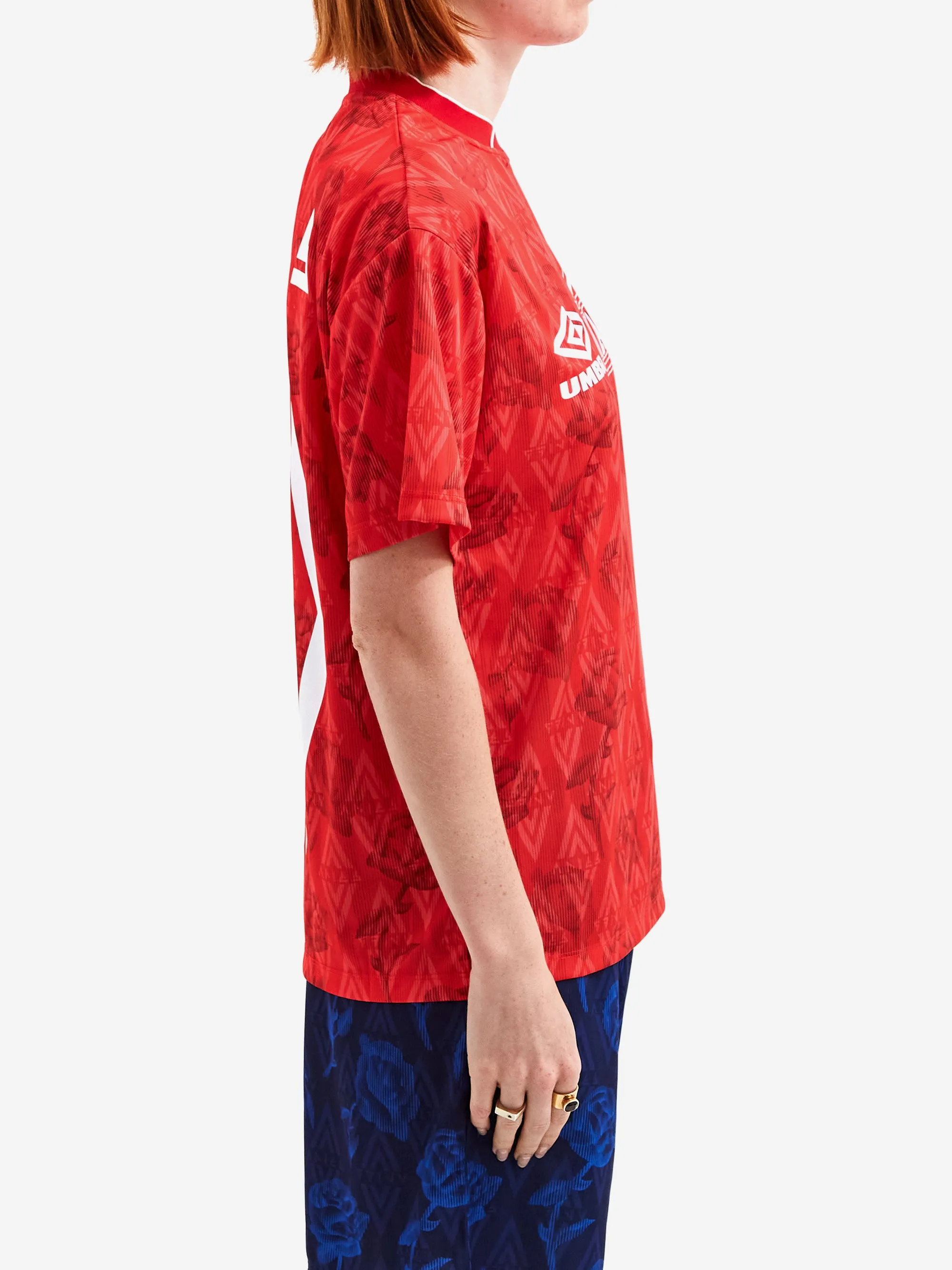 Aries x Umbro Red Roses SS Football Jersey W - Red