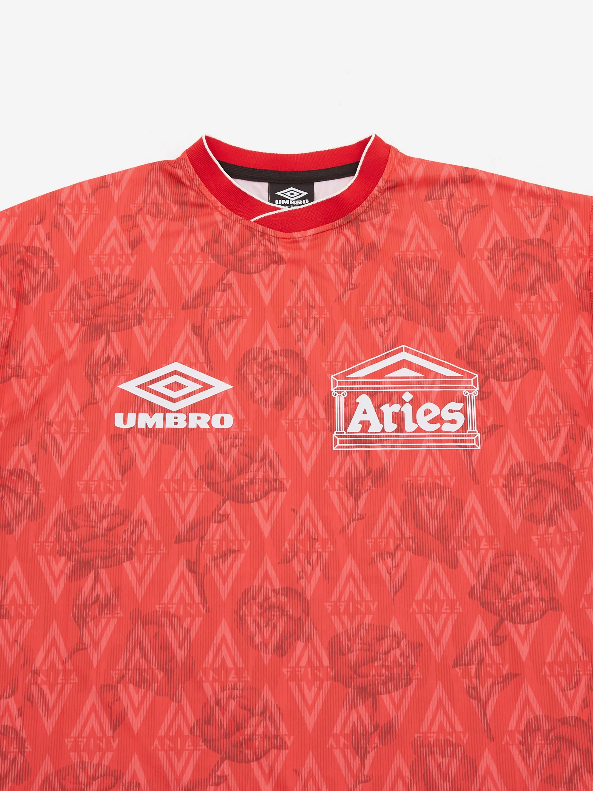 Aries x Umbro Red Roses SS Football Jersey W - Red