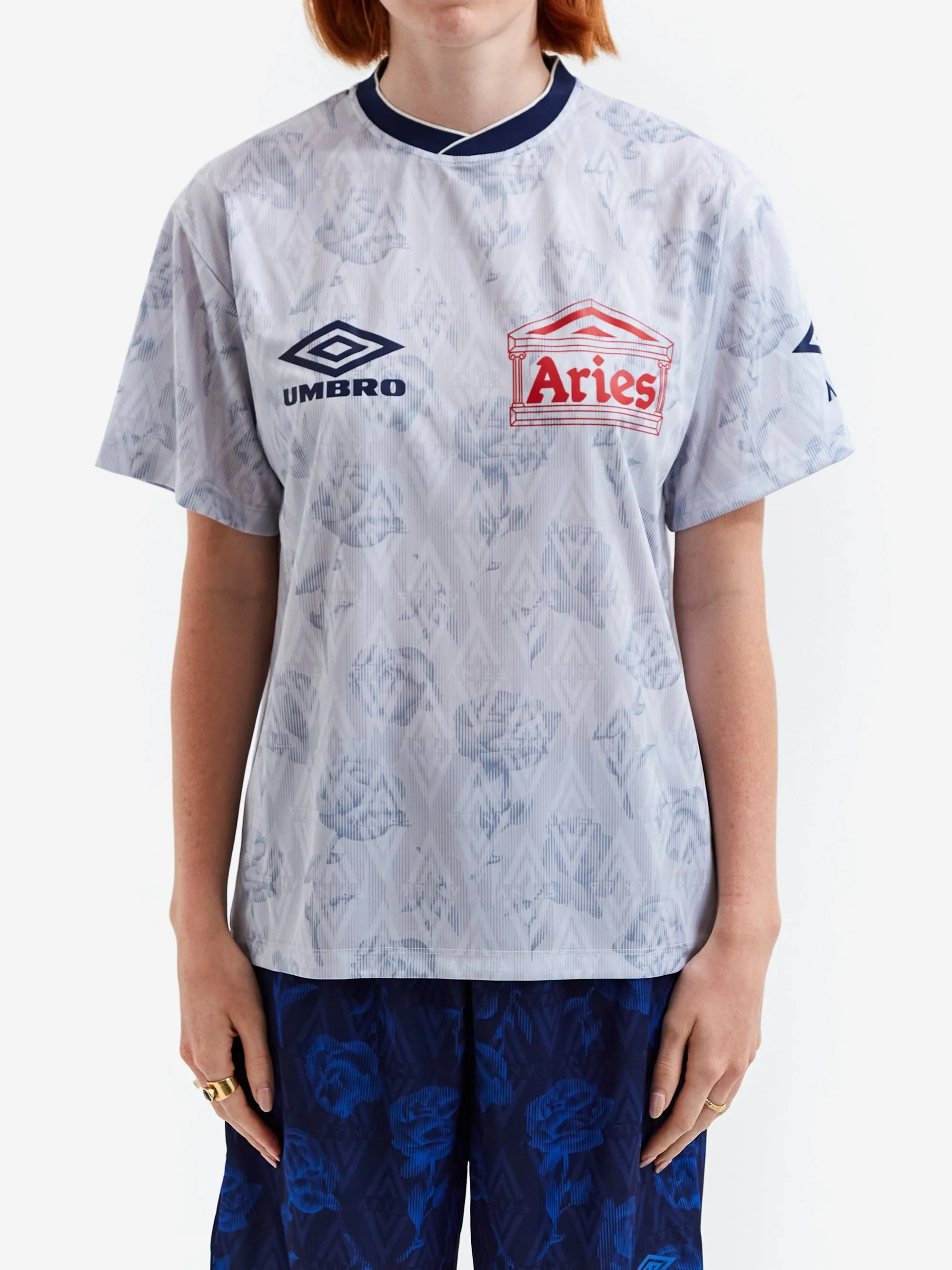 Aries x Umbro White Roses SS Football Jersey W - White