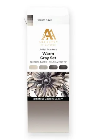 Artist Markers Warm Gray Set