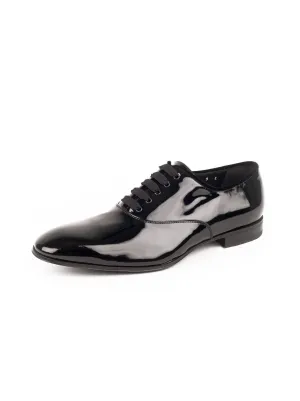 Belshaw Patent Leather Balmoral Oxford - Black