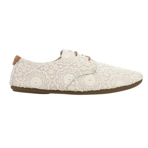 Bianca Crochet Lace Up Flats