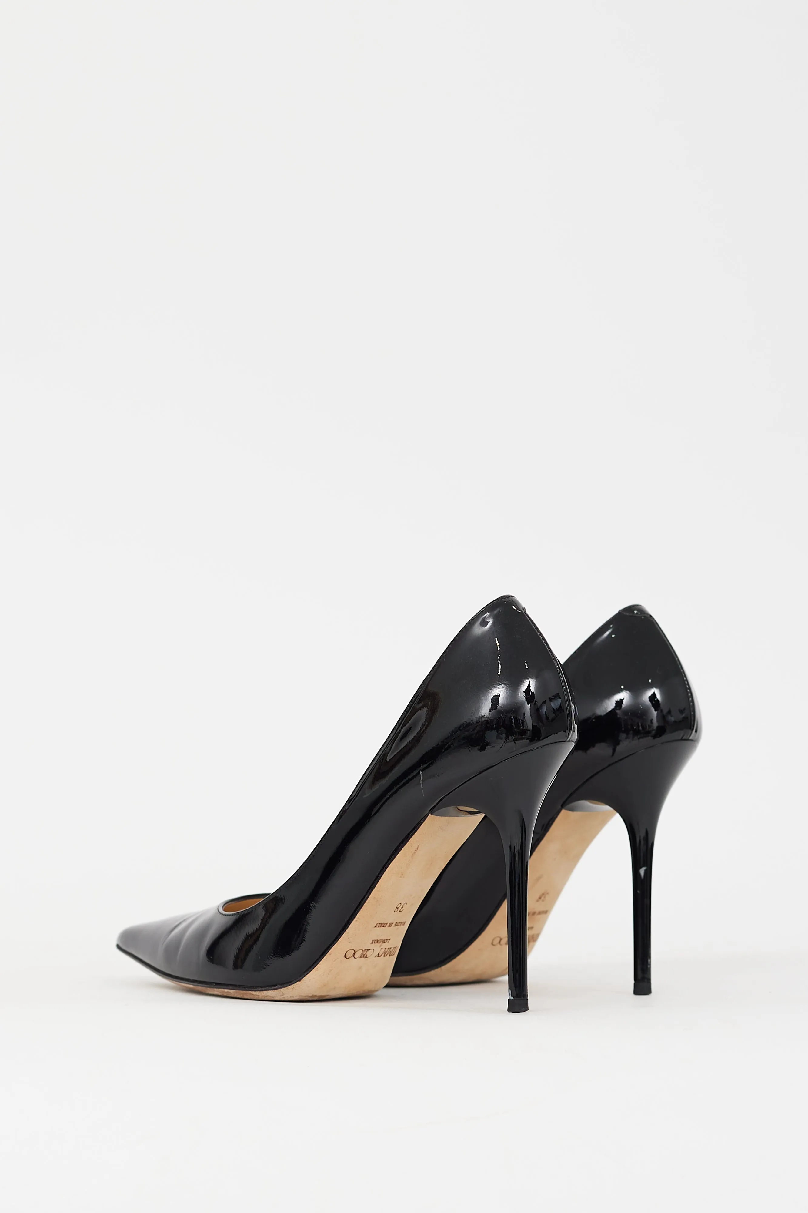 Black Patent Leather Romy 100 Pump