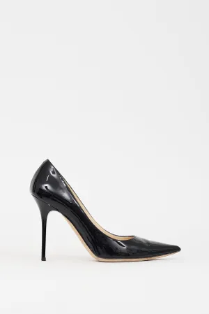 Black Patent Leather Romy 100 Pump