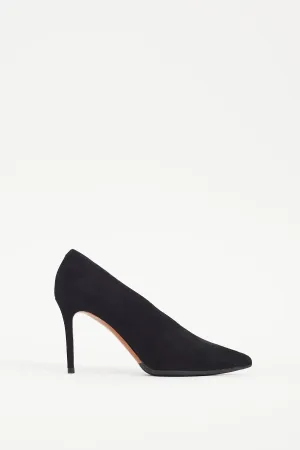 Black Suede Heel