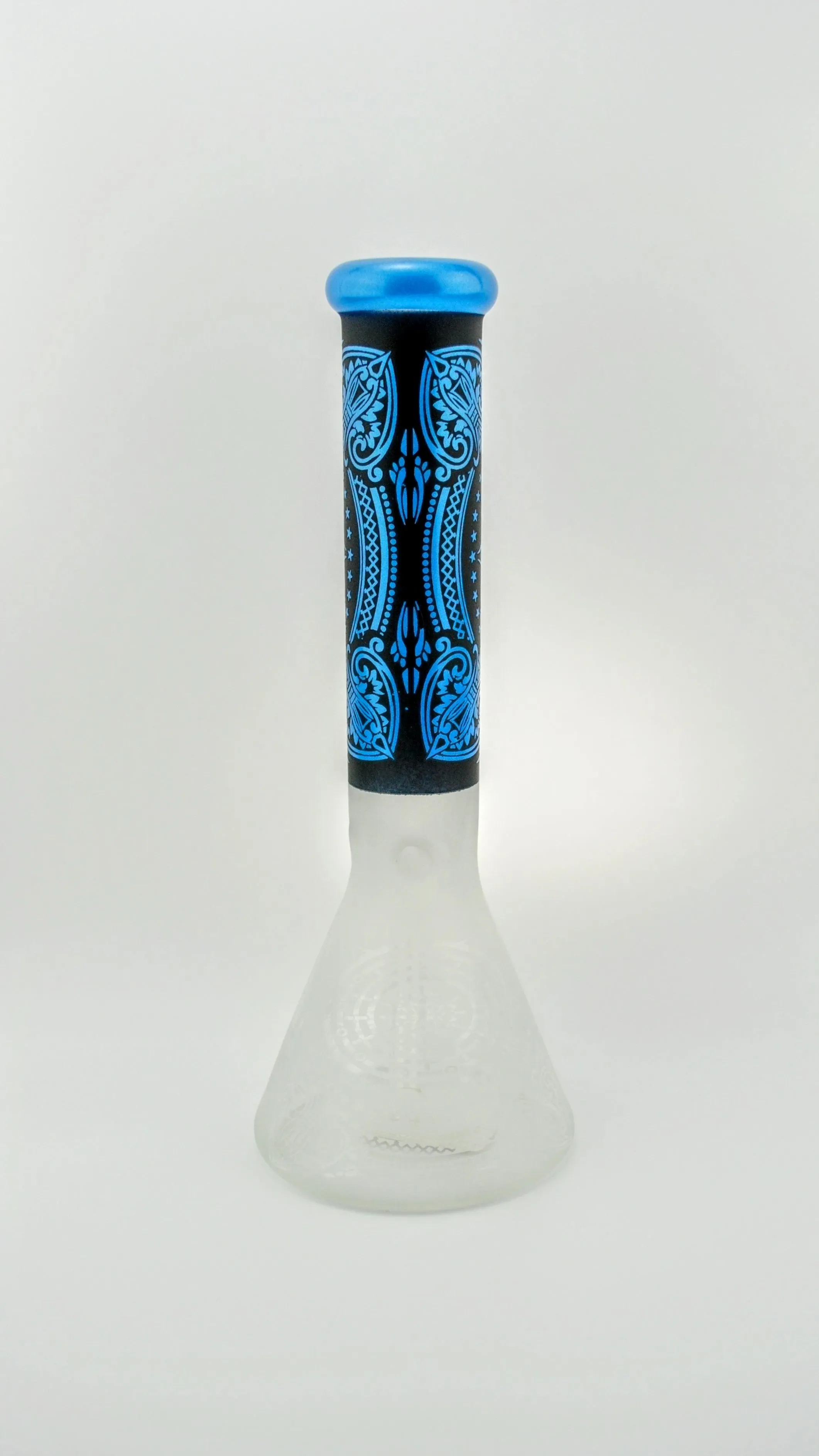 Blue Designer Frosted Waterpipe