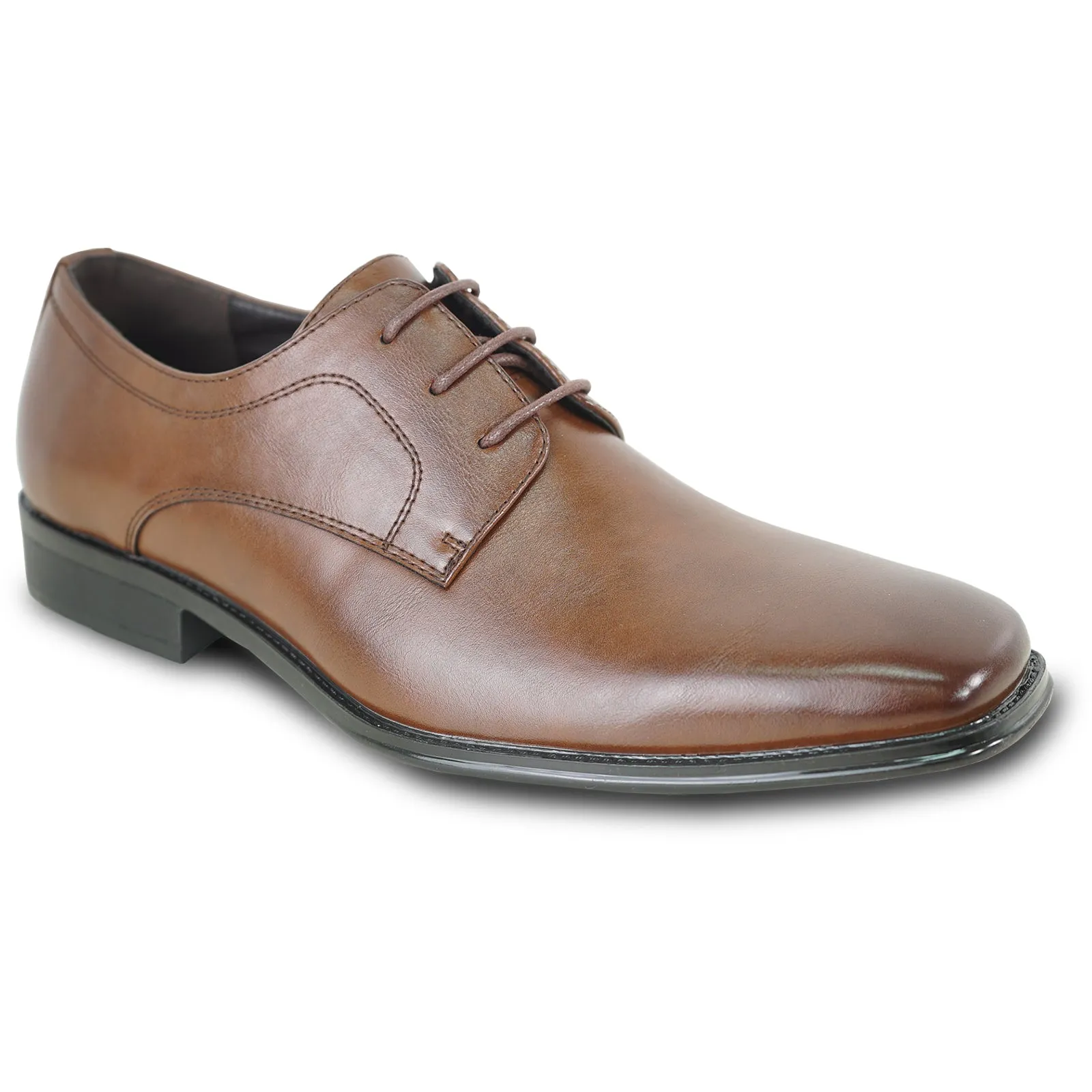 BRAVO Men Dress Shoe MILANO-8 Oxford Shoe Brown