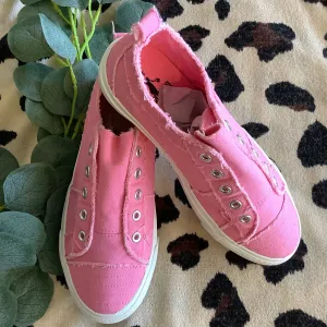 Bubblegum Pink No Lace Sneakers | Corkys Babalu