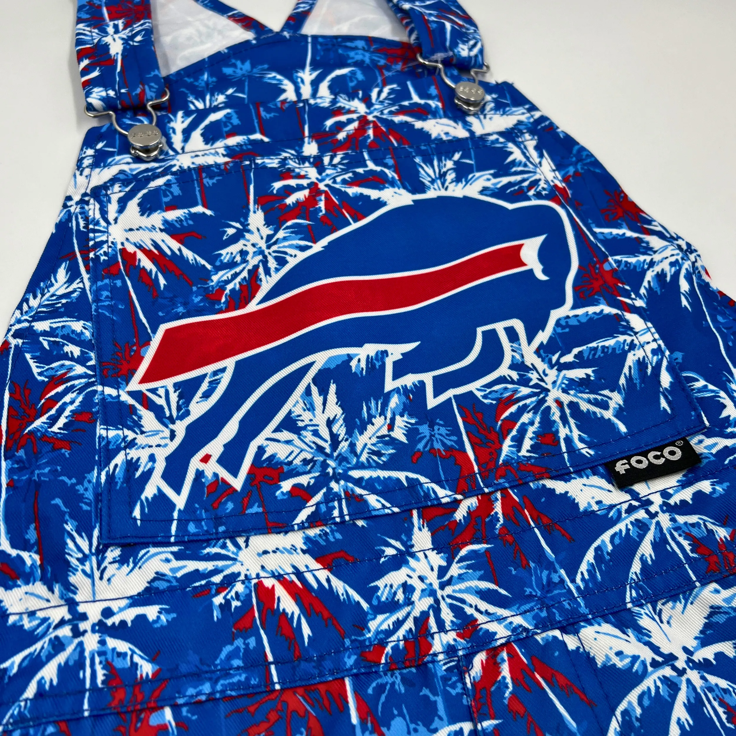 Buffalo Bills With Big Logo & Palm Tree Design Shortalls