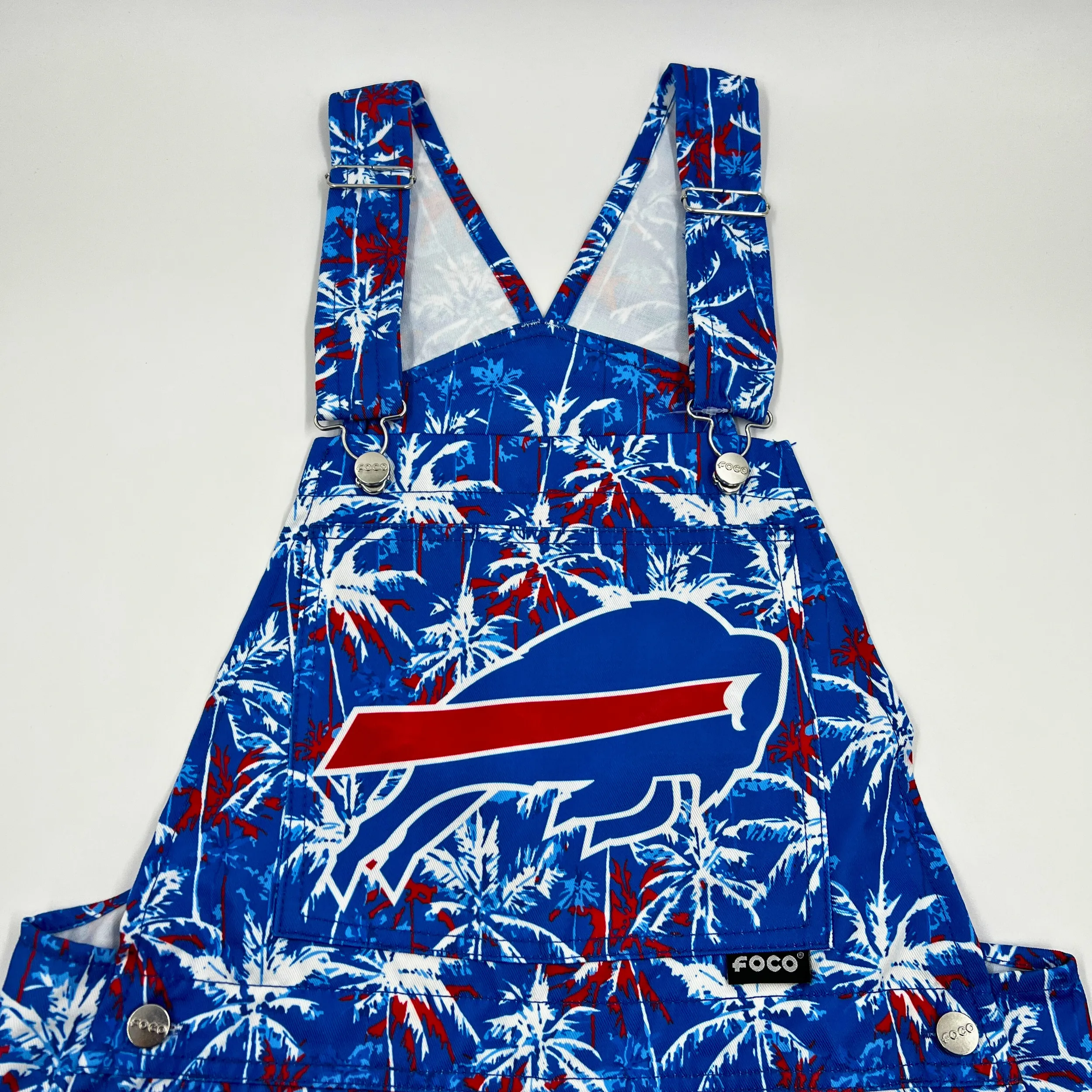 Buffalo Bills With Big Logo & Palm Tree Design Shortalls