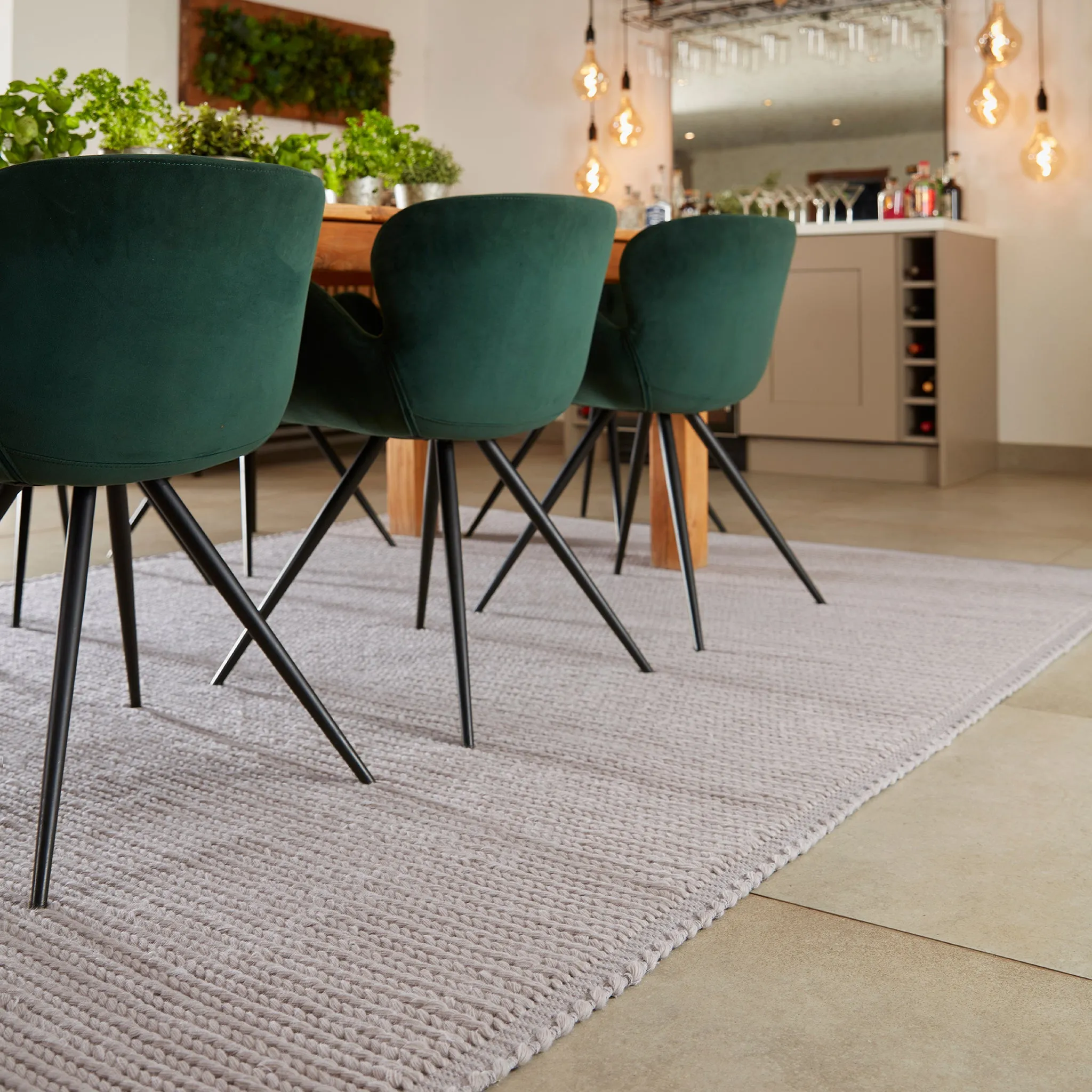 Cable Rug Warm Grey