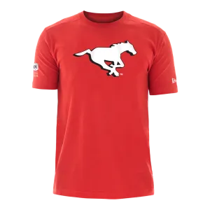 Calgary Stampeders CFL Football New Era Reign Logo Sideline T Shirt  - Red