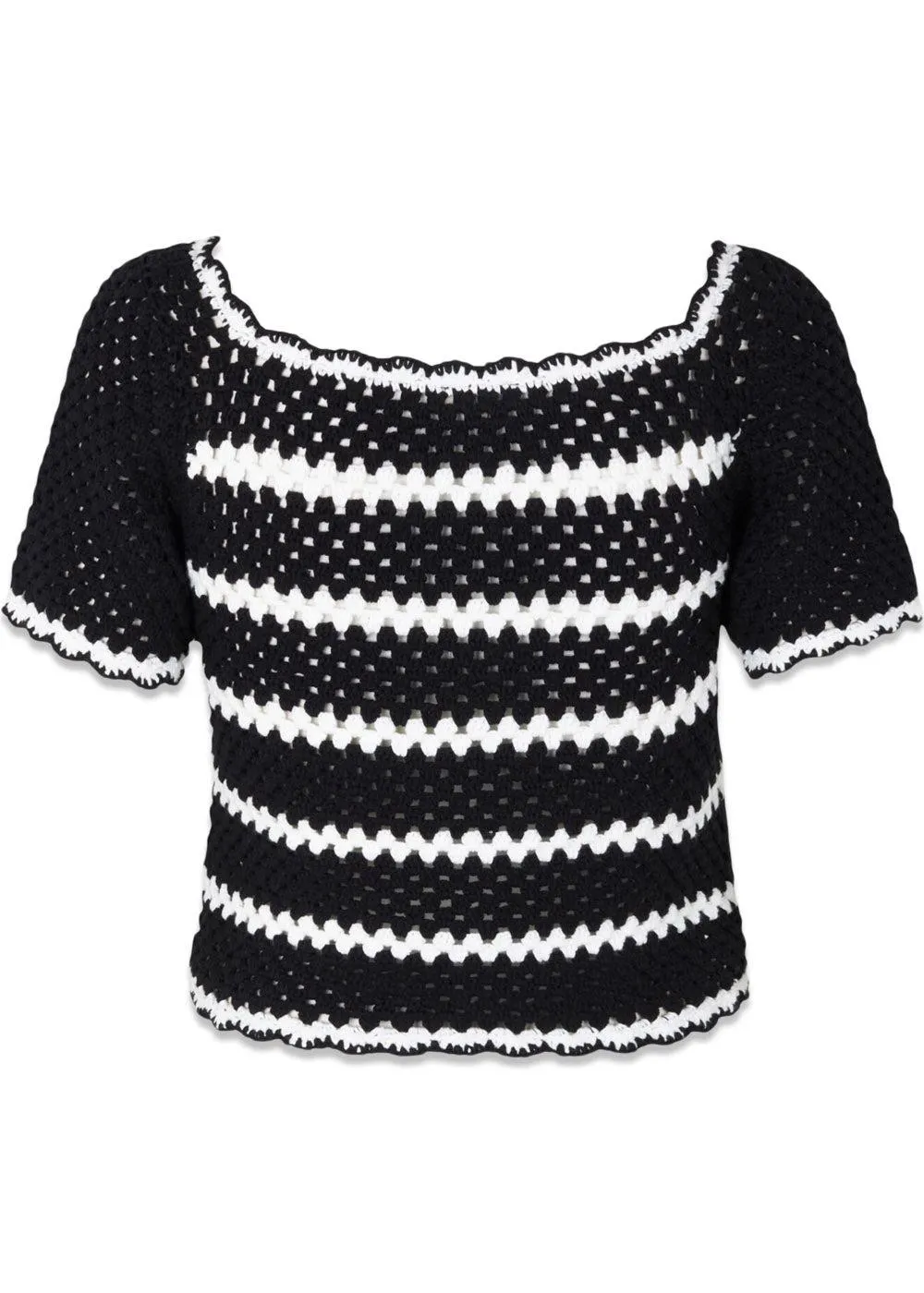 CAMILA - Black Creme Crochet