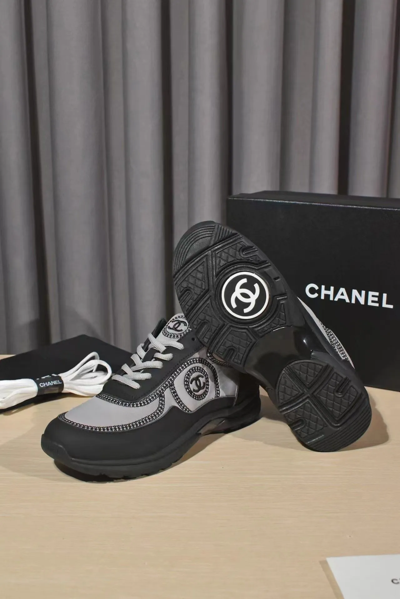 CHL Black and Grey Sneakers-030