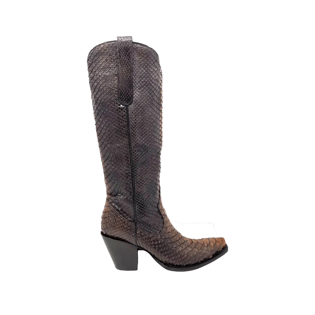 Corral Boots Women's Black Python Tall Boots