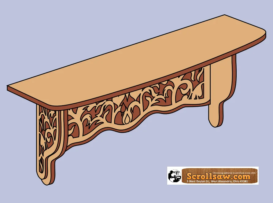 Country Fretwork Shelf Pattern