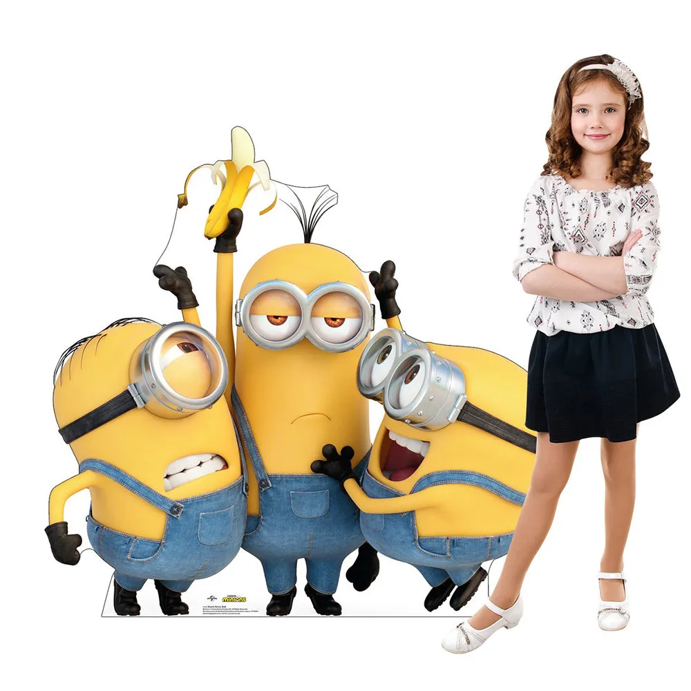 Despicable Me 4: The Minions Stuart, Kevin & Bob Standee