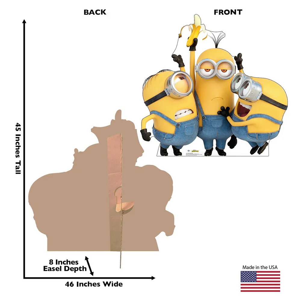 Despicable Me 4: The Minions Stuart, Kevin & Bob Standee