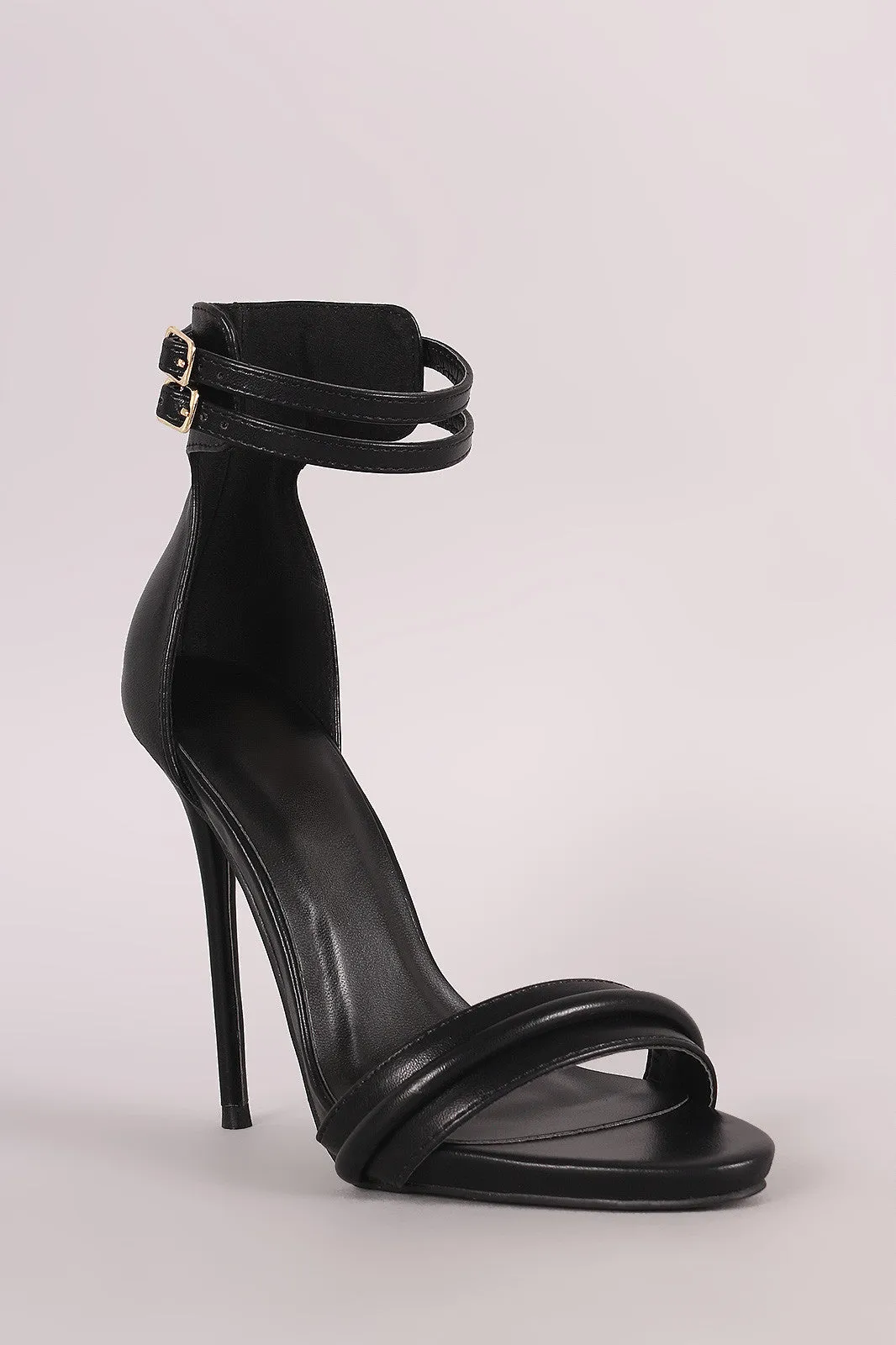 Double Ankle Strap Stiletto Dress Heel