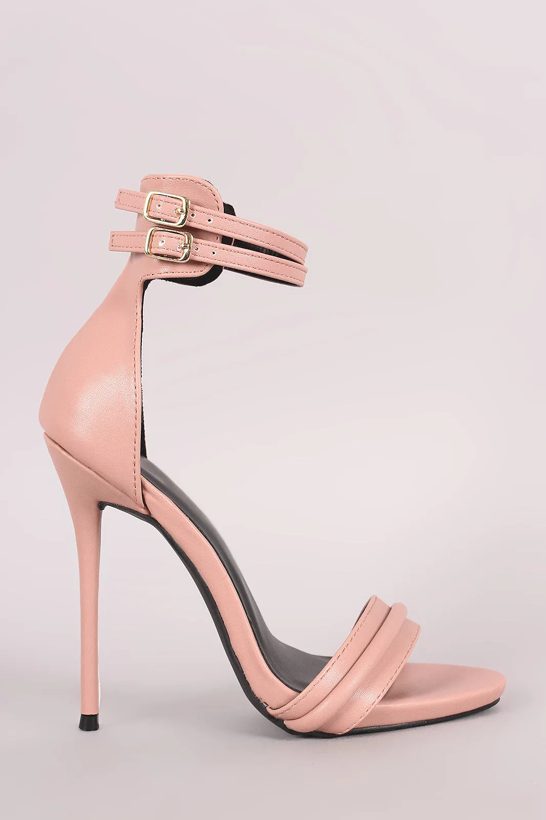 Double Ankle Strap Stiletto Dress Heel