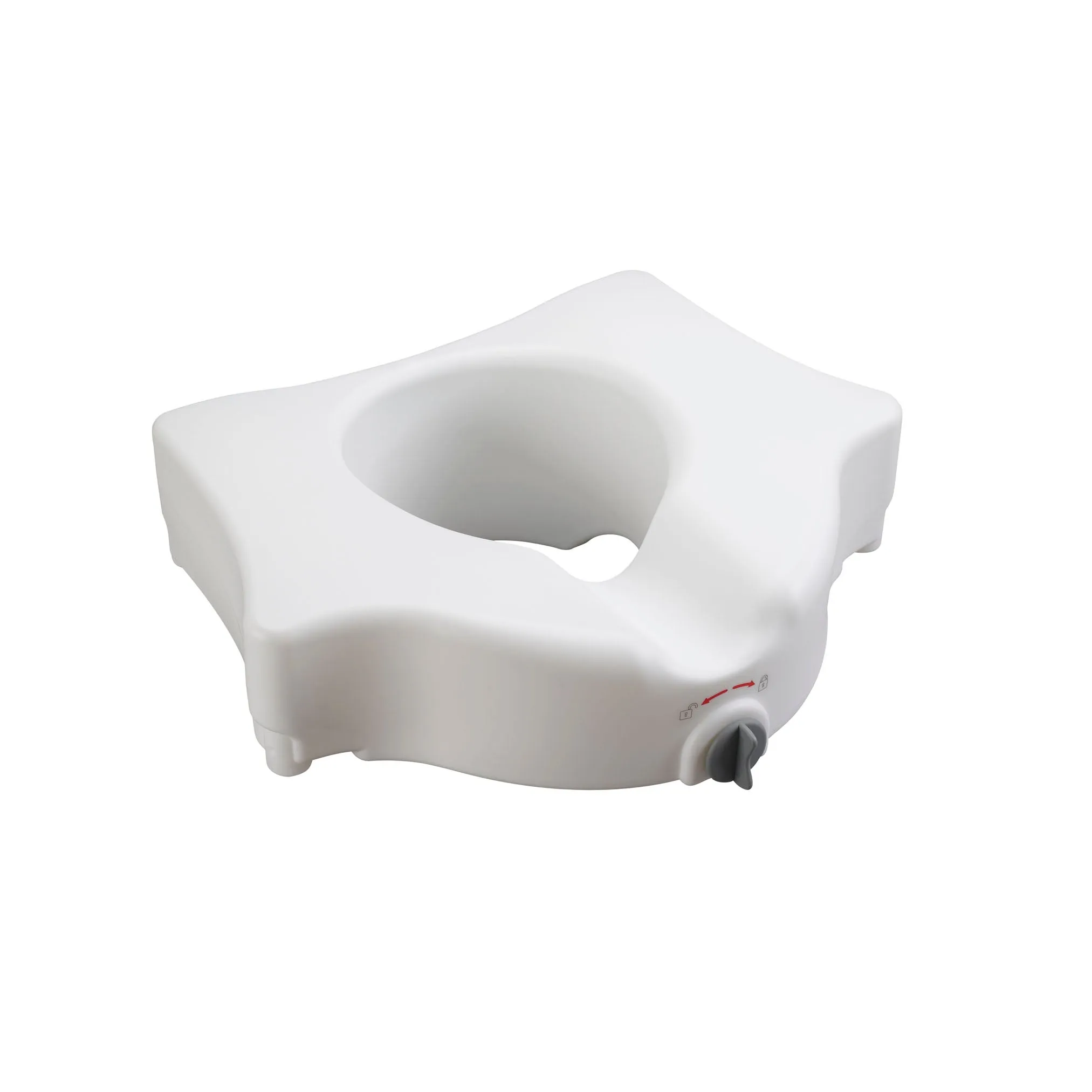 Drive Medical rtl12026 Elevated Toilet Seat without Arms, Standard Seat