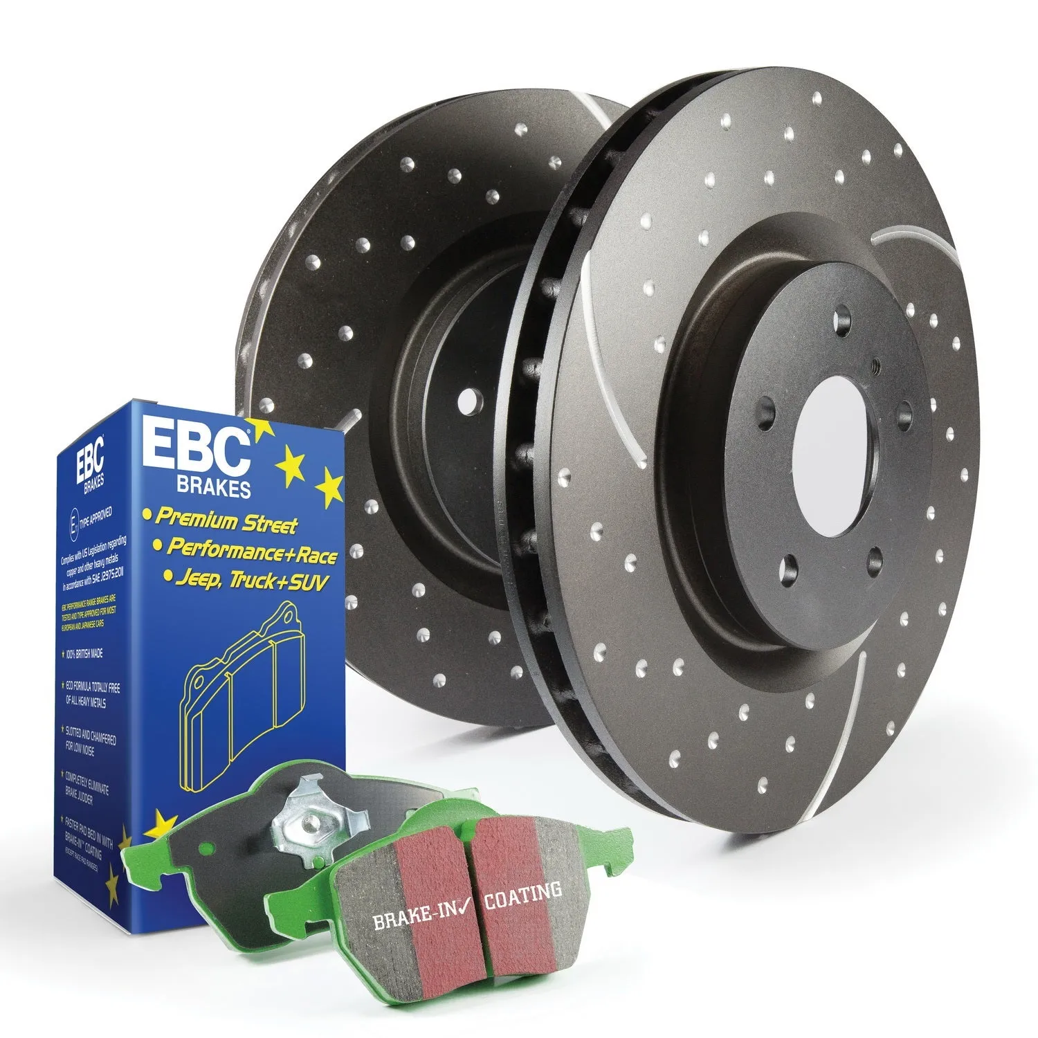 EBC Brakes S10KF1248 S10 Kits Greenstuff 2000 and GD Rotors