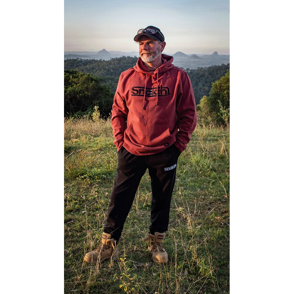 Embroidered Snatch Hoodie Red Dirt