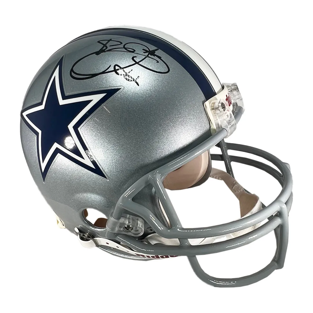 Emmitt Smith Signed Dallas Cowboys Full-Size Replica Football Helmet (JSA)