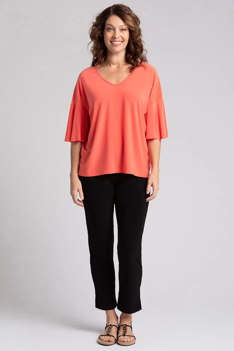 Flutter Dolman Top | Coral